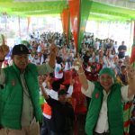 Calon Bupati (Cabup) Kabupaten Musi Banyuasin (Muba), Hj. Lucianty, kembali mengunjungi masyarakat yang berada Kecamatan Lalan