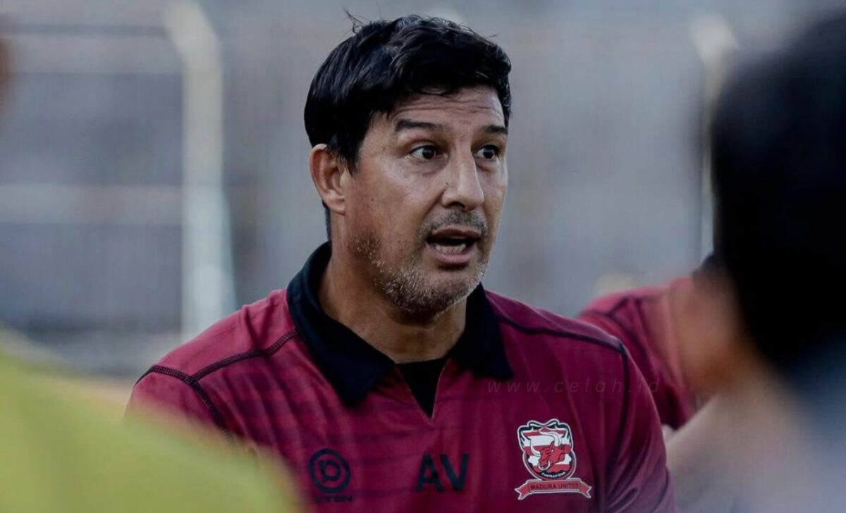Pelatih Madura United, Alfredo Vera. (foto : celah.id)