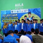 Prosesi pelantikan Pengurus PMII Kabupaten OKU Timur periode 2025-2026 Kantor Pengurus Cabang Nahdlatul Ulama (PCNU) OKU Timur pada hari Kamis, tanggal 20 November 2025. (foto : dokumentasi tim PMII Sumsel)