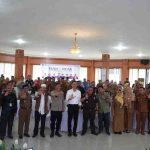 Bupati OKI, H. Muchendi Mahzareki pada Puncak Hakordia di Ruang Rapat Bende Seguguk II Kantor Bupati OKI, Selasa(9/12).