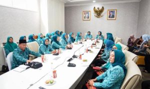 Suasana pertemuan TP PKK Kabupaten Muba dengan TP PKK Kabupaten OKU Selatan. (foto : Diskominfo Muba)