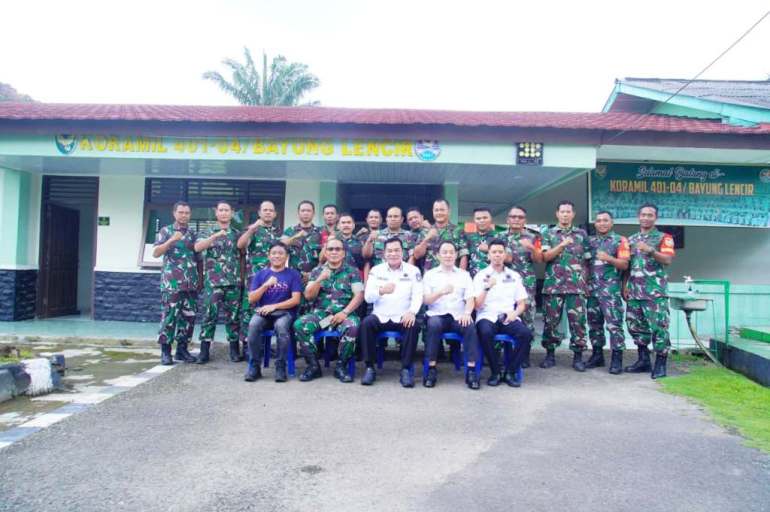 Bupati Kabupaten Muba, Toha Tohet, melakukan silaturahmi dengan TNI AD. (wartanegeriku.id)