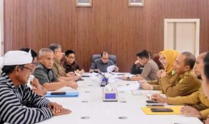 Suasana Rapat Dengar Pendapat antara DPRD dan Pemkab Muba, pada hari Senin, tanggal 23 Februari 2026. (WARTANEGERIKU.ID/HAIRUDIN)