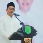 Wabup Muba, Abdur Rohman Husen, memimpin kegiatan Safari Ramadan 1447 Hijriah/2026 M Pemerintah Kabupaten (Pemkab) Muba di Masjid Al-Muttaqien, Desa Mekar Jadi, Kecamatan Sungai Lilin, Kamis, 26 Februari 2026. (WARTANEGERIKU.ID/ARGIMAN)