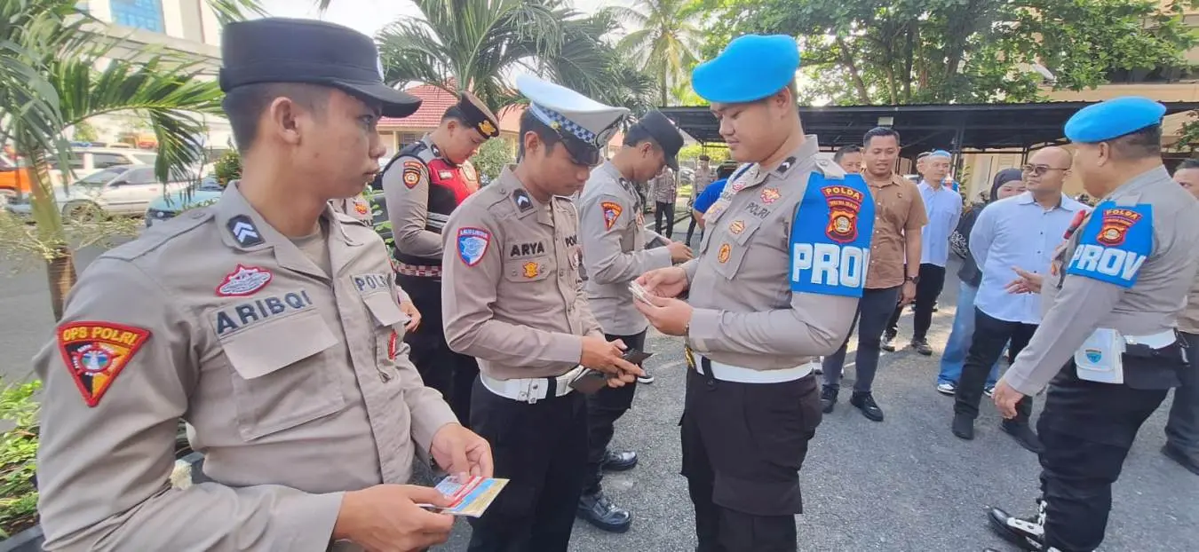 Operasi Gaktibplin Polda Sumsel periksa disiplin personel dan kendaraan dinas
