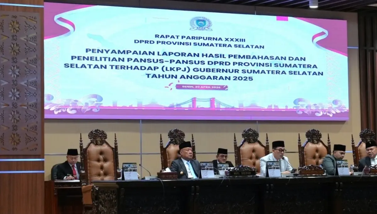 Rapat Paripurna DPRD Sumsel bahas LKPJ Gubernur 2025
