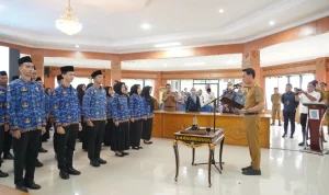 ebanyak 30 aparatur sipil negara (ASN) baru resmi dilantik di lingkungan Pemerintah Kabupaten (Pemkab) Ogan Komering Ilir, pada hari Senin, tanggal 30 Maret 2026. (WARTANEGERIKU.ID/DINKOMINFO OKI)