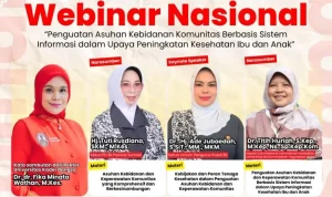 Universitas Kader Bangsa (UKB) kembali menggelar webinar nasional di bidang kesehatan, dengan mengangkat tema penguatan asuhan kebidanan komunitas berbasis sistem informasi. (WARTANEGERIKU.ID/FRAN)
