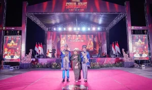 ketua-tp-pkk-muba-terima-sertifikat-warisan-budaya-takbenda-festival-sriwijaya Ketua Tim Penggerak PKK Kabupaten Musi Banyuasin (Muba), Hj. Patimah Toha, menghadiri Pembukaan Festival Sriwijaya XXXIV Tahun 2026 di Dekranasda Provinsi Sumatera Selatan, Jakabaring, Palembang, Jumat malam, tanggal 15 Mei 2026.