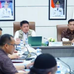Rapat Tindak Lanjut Pembangunan Jembatan P6 Lalan di Ruang Rapat Bina Praja Pemprov Sumsel, hari Selasa, tanggal 19 Mei 2026. (WARTANEGERIKU.ID/FRAN)