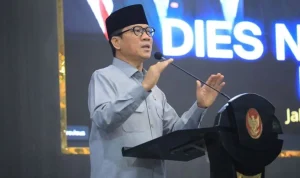 Menteri Desa dan Pembangunan Daerah Tertinggal (Mendes PDT) Republik Indonesia, Yandri Susanto, menghadiri Dies Natalis Badan Permusyawaratan Desa (BPD) ke-27, yang digelar pada hari Kamis, tanggal 7 Mei 2026.