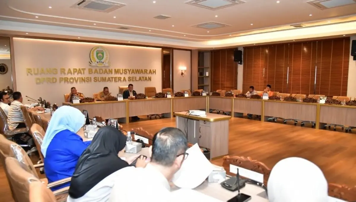 Badan Musyawarah (Banmus) Dewan Perwakilan Rakyat Daerah (DPRD) Provinsi Sumatra Selatan (Sumsel) menggelar rapat penting guna membahas dan menetapkan jadwal kegiatan pimpinan serta anggota dewan, untuk masa persidangan mendatang. (WARTANEGERIKU.ID/FRAN)