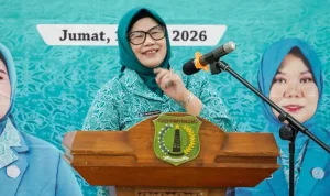 Rangkaian Pelatihan Pemasaran Produk Usaha Peningkatan Pendapatan Keluarga (UP2K) Menuju Era Digital yang diselenggarakan oleh Tim Penggerak Pemberdayaan Kesejahteraan Keluarga (TP PKK) Kabupaten Musi Banyuasin (Muba) resmi ditutup. (WARTANEGERIKU.ID/FRAN)