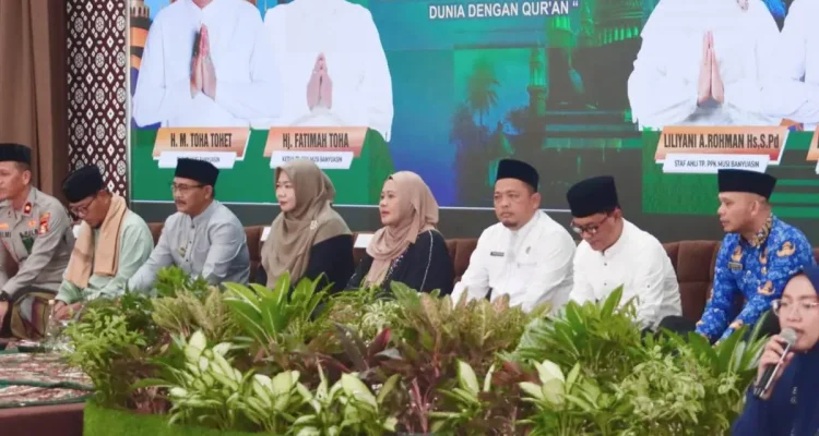 Pemerintah Kabupaten Musi Banyuasin (Pemkab Muba) menggelar Peringatan Tahun Baru Islam 1 Muharram 1448 Hijriah yang dipusatkan di Pendopoan Griya Bumi Serasan Sekate, pada hari Rabu, tanggal 17 Juni 2026. (WARTANEGERIKU.ID/FRAN)