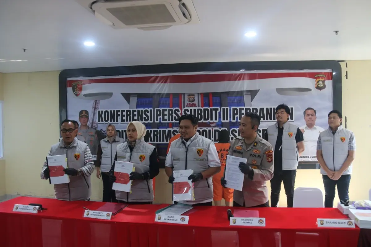 Direktorat Reserse Kriminal Khusus (Ditreskrimsus) Polda Sumatra Selatan (Sumsel) membongkar skandal korupsi besar di sektor perbankan. (WARTANEGERIKU.ID/AIRU)