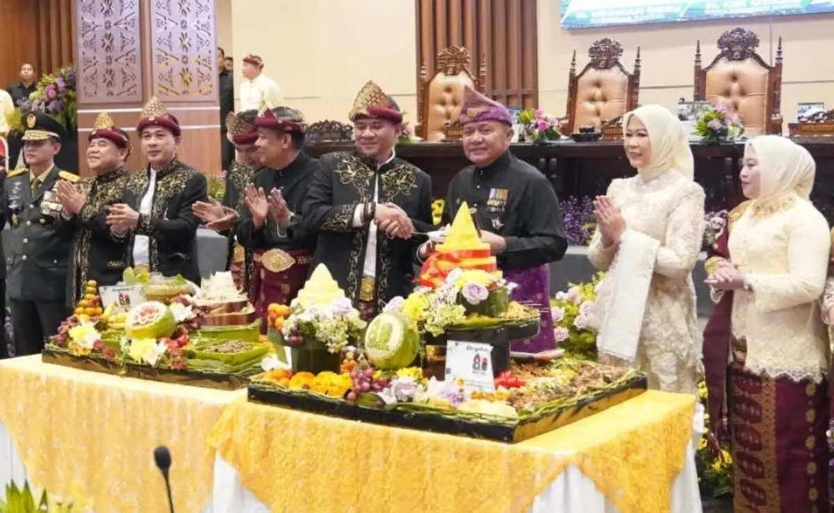 Dewan Perwakilan Rakyat Daerah (DPRD) Provinsi Sumatera Selatan (Sumsel) menggelar Rapat Paripurna Istimewa dalam rangka memperingati Hari Jadi ke-80 Provinsi Sumsel di Gedung DPRD Sumsel, Senin, tanggal 18 Mei 2026. (WARTANEGERIKU.ID/FRAN)