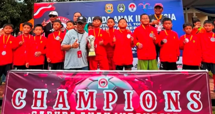 Sekolah Sepak Bola (SSB) Palembang Soccer Skill (PSS) U-10 sukses menempati posisi kedua pada ajang Garuda Anak Indonesia (GAI) Nasional 2026. (WARTANEGERIKU.ID)