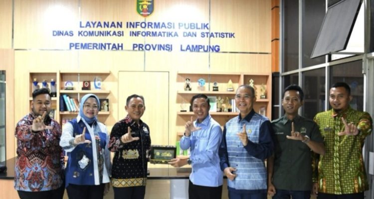 Komisi I DPRD Provinsi Sumatera Selatan melakukan kunjungan kerja ke Dinas Komunikasi dan Informatika (Diskominfo) Provinsi Lampung, Jumat (17/7/2026).