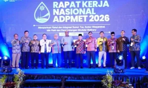 Bupati Kabupaten Musi Banyuasin (Muba), Toha Tohet, menghadiri Rapat Kerja Nasional (Rakernas) I Tahun 2026 ADPMET. (WARTANEGERIKU.ID/FRAN) Bupati Kabupaten Musi Banyuasin (Muba), Toha Tohet, menghadiri Rapat Kerja Nasional (Rakernas) I Tahun 2026 ADPMET. (WARTANEGERIKU.ID/FRAN)