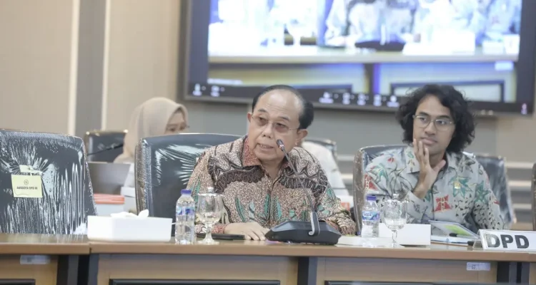 Ketua Tim Kerja Rancangan Undang-Undang (RUU) Daerah Kepulauan Dewan Perwakilan Daerah (DPD) Republik Indonesia (RI), Andi Sofyan Hasdam. (WARTANEGERIKU.ID/AIRU)