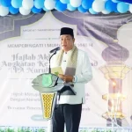 Toha Tohet dalam rangka memenuhi undangan Peringatan Tahun Baru Islam 1 Muharram 1448 Hijriah, Haflah Akhirussanah Angkatan ke-V, sekaligus Milad ke-17 Taman Pendidikan Al-Qur'an (TPA) Nurul Ilmi. (WARTANEGERIKU.ID/FRAN)