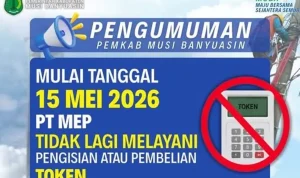 Terhitung mulai 15 Mei 2026, PT MEP tidak lagi melayani pengisian maupun pembelian token listrik bagi seluruh pelanggannya. (WARTANEGERIKU.ID/FRAN) Terhitung mulai 15 Mei 2026, PT MEP tidak lagi melayani pengisian maupun pembelian token listrik bagi seluruh pelanggannya. (WARTANEGERIKU.ID/FRAN)