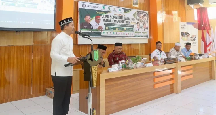 Pemerintah Kabupaten (Pemkab) Musi Banyuasin (Muba) mendukung penuh inisiatif Pengurus Daerah Juru Sembelih Halal (JULEHA) dalam meningkatkan kualitas penyembelihan hewan kurban. (WARTANEGERIKU.ID/FRAN)