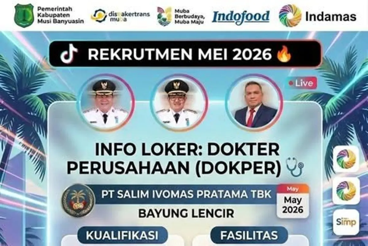 PT Salim Ivomas Pratama Tbk (SIMP), yang merupakan bagian dari Indofood Group, saat ini membuka lowongan untuk posisi Dokter Perusahaan. (WARTANEGERIKU.ID/