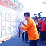 Apel Siaga Kebakaran Hutan, Kebun, dan Lahan (Karhutbunlah) yang dipimpin langsung oleh Bupati Kabupaten Muba, Toha Tohet, di Pendopoan Griya Bumi Serasan Sekate, pada hari Kamis, tanggal 18 Juni 2026.