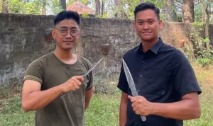 M. Raka Dewangga dan M. Julian Wiliyadi, resmi dipercaya mewakili Provinsi Sumatra Selatan pada Open Tournament Nasional Persatuan Akurasi Bilah dan Kapak Indonesia (PABKI) 2026, yang akan digelar di Kiara Artha Park, Bandung, Jawa Barat, pada 29–30 Agustus 2026. (WARTANEGERIKU.ID/TRI RICKI)