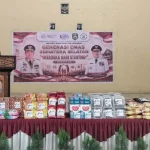 Pada hari Selasa, tanggal 18 Agustus 2026, Aula Kantor Kecamatan Alang-Alang Lebar menjadi lokasi penyaluran bantuan nutrisi yang diinisiasi oleh PT Tirta Sriwijaya Maju (PT TSM), bagi 30 keluarga penerima manfaat. (WARTANEGERIKU.ID/AIRU)