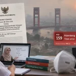Pemerintah Kota (Pemkot) Palembang resmi menerbitkan Surat Edaran Nomor 33 Tahun 2026 tentang Penyesuaian Jadwal Kegiatan Belajar Mengajar sebagai Dampak Buruk Kabut Asap bagi Satuan Pendidikan di Kota Palembang. (WARTANEGERIKU.ID/HAIRUDIN)