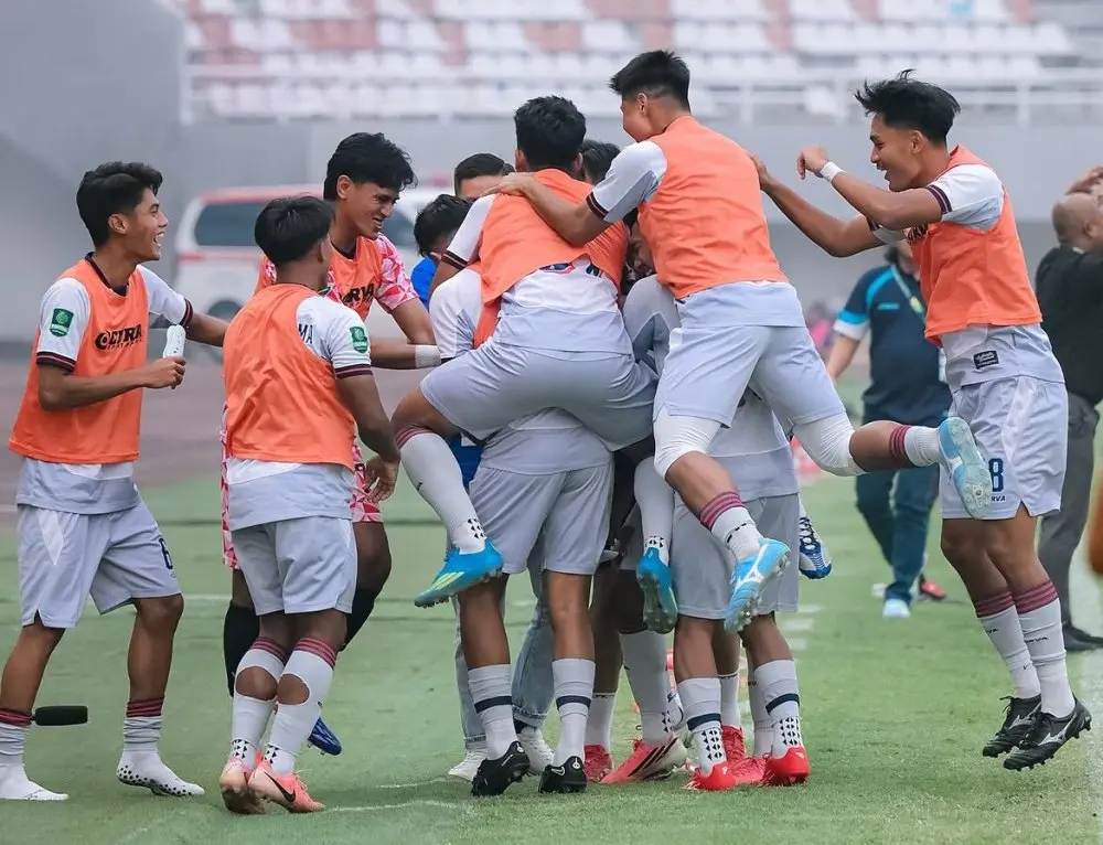 Pemain PSPS Pekanbaru melakukan perayaan usai menciptakan gol ke gawang Sumsel United, Sabtu, 26 September 2026. (FOTO: WARTANEGERIKU.ID/INSTAGRAM PSPS PEKANBARU)