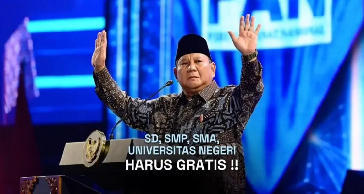 Presiden Prabowo Subianto menegaskan soal komitmen pendidikan gratis saat menghadiri acara Puncak Peringatan HUT ke-28 Partai Amanat Nasional (PAN) di Plenary Hall, Jakarta International Convention Center (JICC), Jakarta, Jumat, 18 September 2026. (Foto: BPMI Setpres/Unggahan Akun Media Sosial @sekretariat.kabinet)