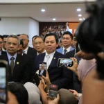 Ketua DPD RI, Sultan Baktiar Najamudin, menjelaskan bahwa pertimbangan terhadap RUU APBN merupakan pelaksanaan kewenangan konstitusional lembaga sebagaimana diatur dalam Pasal 23 ayat (2) UUD NRI Tahun 1945. (WARTANEGERIKU.ID/AIR)