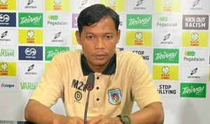 Mohammad Nasuha, Pelatih Sumsel United di Pegadaian Championship Musim 2026/2027. (WARTANEGERIKU.ID/AIRU) Mohammad Nasuha, Pelatih Sumsel United di Pegadaian Championship Musim 2026/2027. (WARTANEGERIKU.ID/AIRU)