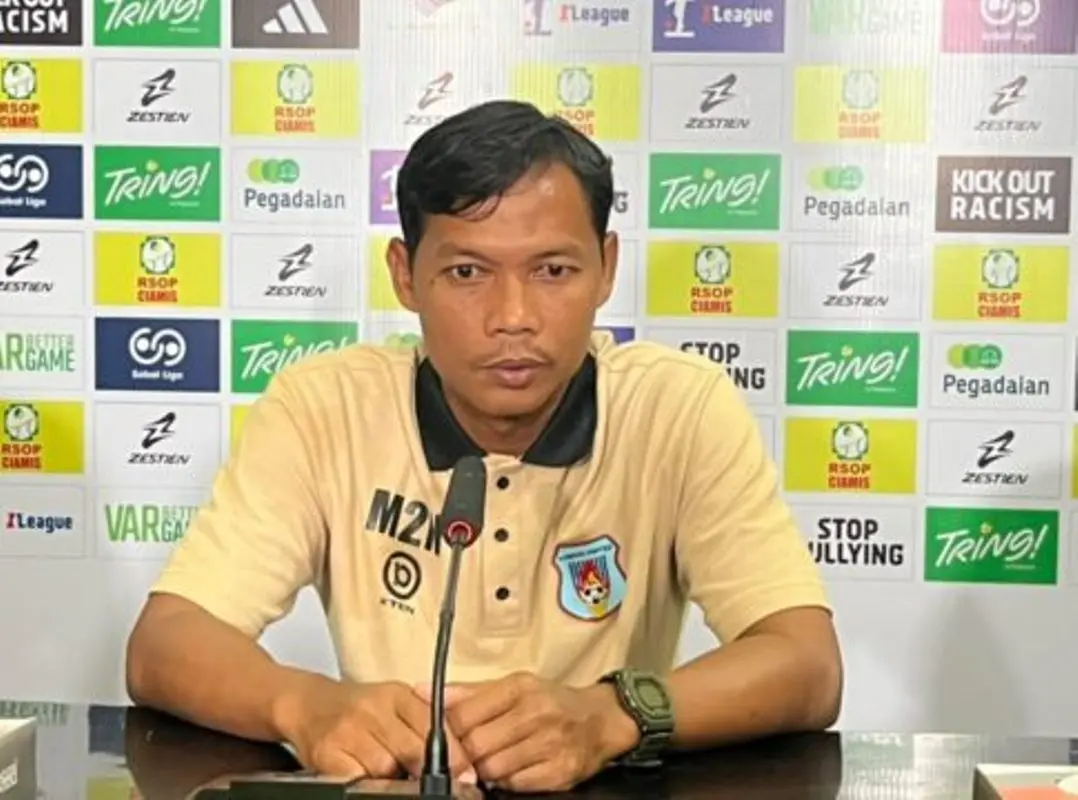 Mohammad Nasuha, Pelatih Sumsel United di Pegadaian Championship Musim 2026/2027. (WARTANEGERIKU.ID/AIRU)