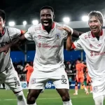 Pemain Sumsel United melakukan selebrasi usai menciptakan gol ke gawang Persiraja Banda Aceh di Stadion H. Dimurthala, Jum'at, 2 Oktober 2026. (FOTO: INSTAGRAM SUMSEL UNITED)